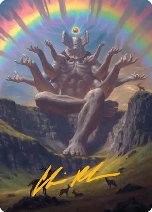 Image of Transcendent Archaic Art Card (Gold-Stamped Signature) (ASSOS-001) - Art Series: Secrets of Strixhaven