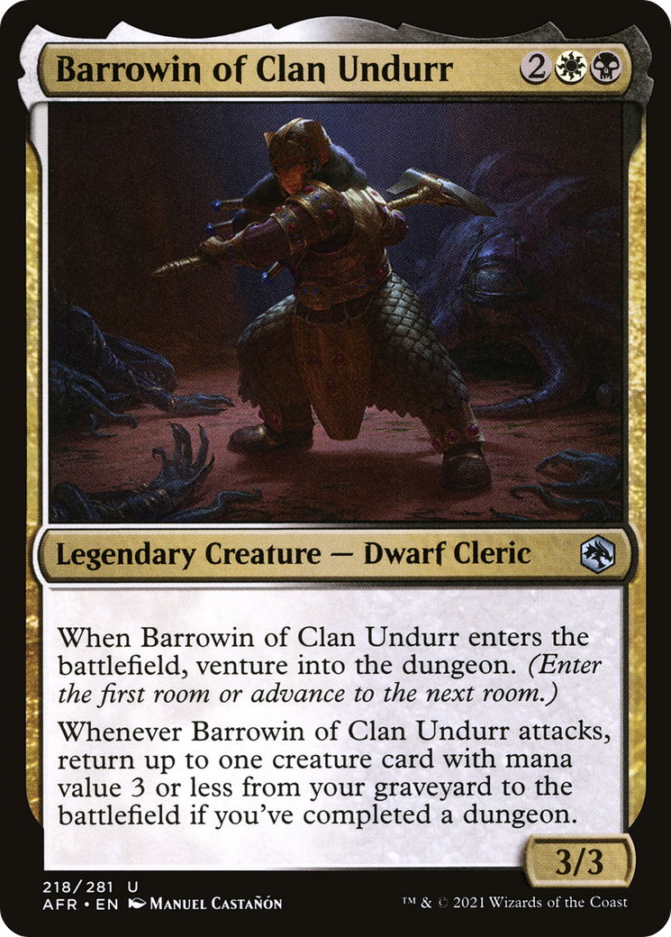 Image of Barrowin of Clan Undurr (AFR-218) - Adventures in the Forgotten Realms Foil