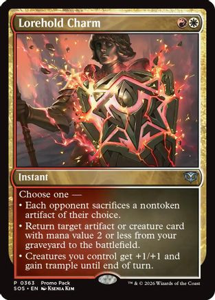 Image of Lorehold Charm (PPSOS-363) - Promo Pack: Secrets of Strixhaven Foil