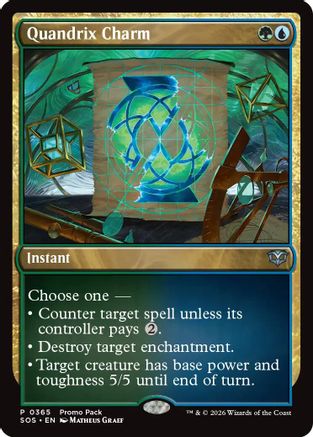 Image of Quandrix Charm (PPSOS-365) - Promo Pack: Secrets of Strixhaven Foil