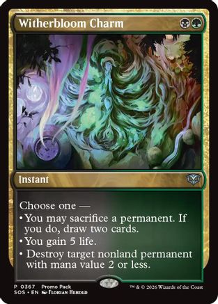 Image of Witherbloom Charm (PPSOS-367) - Promo Pack: Secrets of Strixhaven