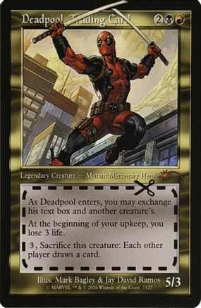 Image of Deadpool, Trading Card (7127) (SLD-7127) - Secret Lair Drop Series Foil