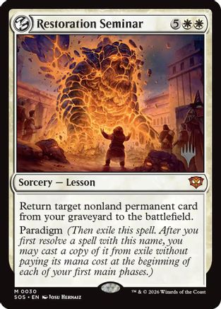 Image of Restoration Seminar (PPSOS-030) - Promo Pack: Secrets of Strixhaven