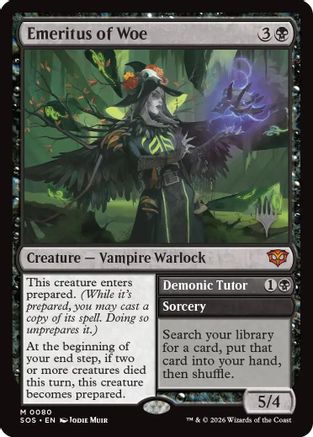 Image of Emeritus of Woe (PPSOS-080) - Promo Pack: Secrets of Strixhaven Foil