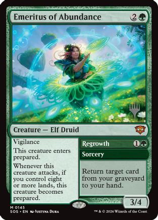Image of Emeritus of Abundance (PPSOS-145) - Promo Pack: Secrets of Strixhaven