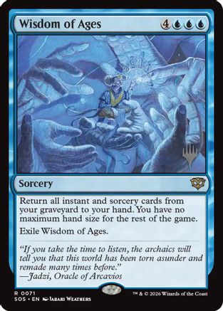 Image of Wisdom of Ages (PPSOS-071) - Promo Pack: Secrets of Strixhaven Foil