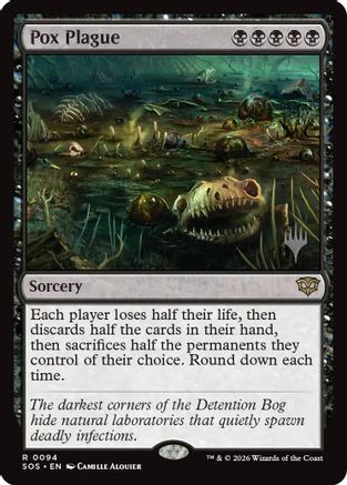 Image of Pox Plague (PPSOS-094) - Promo Pack: Secrets of Strixhaven Foil