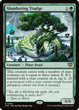 Image of Slumbering Trudge (PPSOS-160) - Promo Pack: Secrets of Strixhaven Foil