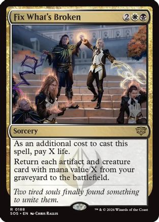 Image of Fix What's Broken (PPSOS-188) - Promo Pack: Secrets of Strixhaven