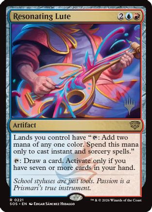 Image of Resonating Lute (PPSOS-221) - Promo Pack: Secrets of Strixhaven Foil
