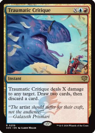 Image of Traumatic Critique (PPSOS-239) - Promo Pack: Secrets of Strixhaven