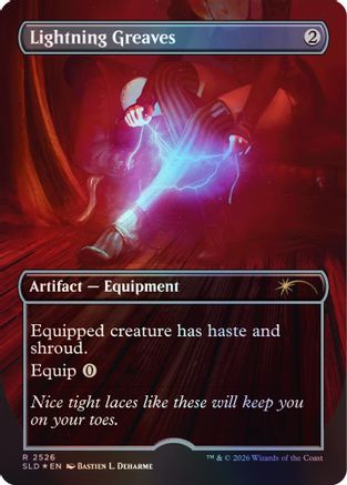 Image of Lightning Greaves (2526) (SLD-2526) - Secret Lair Drop Series Foil