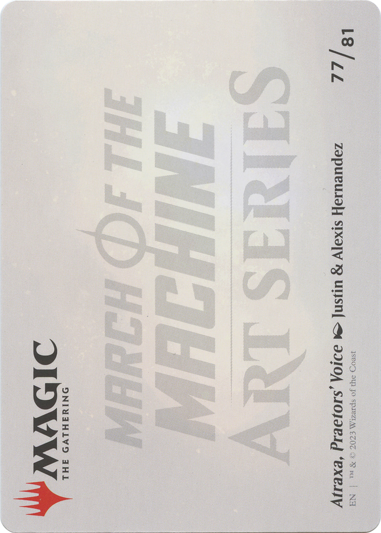 Image of Atraxa, Praetors' Voice // Atraxa, Praetors' Voice (AMOM-077) - March of the Machine Art Series (Borderless) Foil