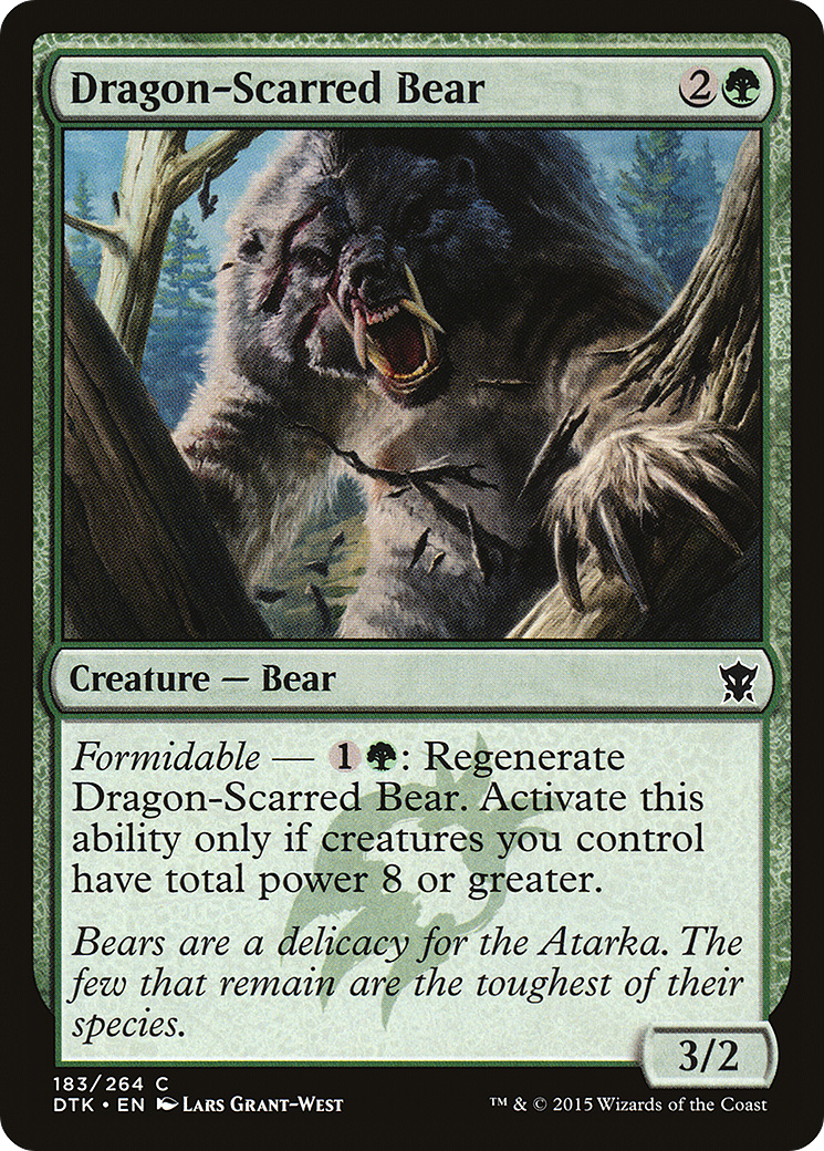 Image of Dragon-Scarred Bear (DTK-183) - Dragons of Tarkir