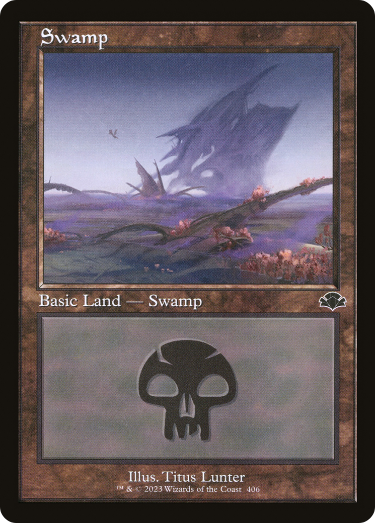Image of Swamp (406) (Retro Frame) (DMR-406) - Dominaria Remastered