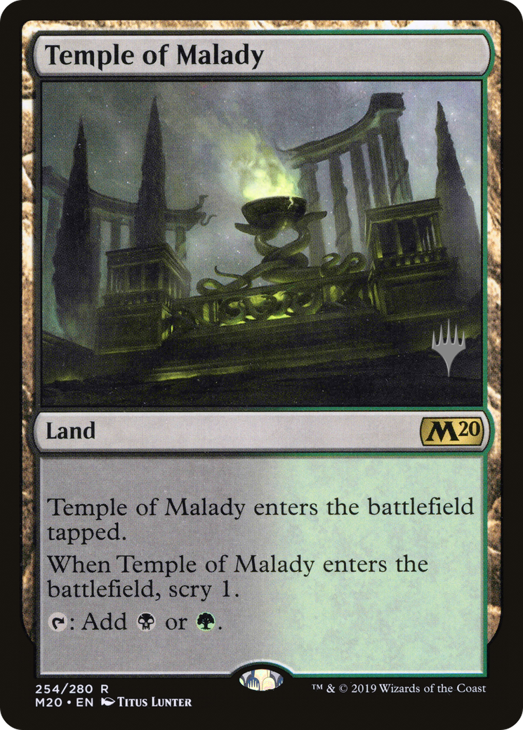 Image of Temple of Malady (PPM20-254P) - Core Set 2020 Promos Foil