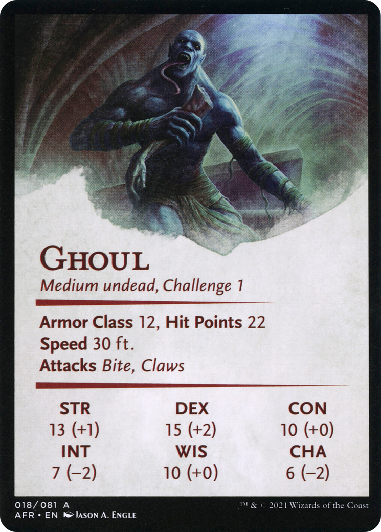 Image of Sepulcher Ghoul // Sepulcher Ghoul (AAFR-018) - Adventures in the Forgotten Realms Art Series (Borderless)