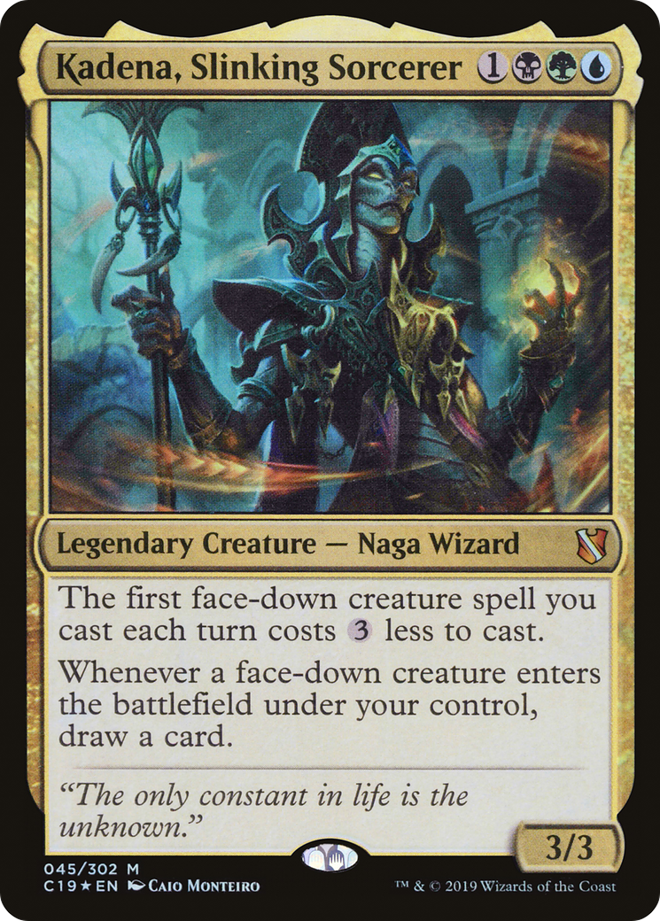 Image of Kadena, Slinking Sorcerer (C19-045) - Commander 2019 Foil