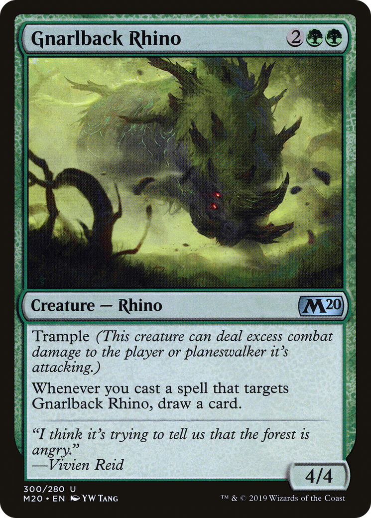Image of Gnarlback Rhino (M20-300) - Core Set 2020