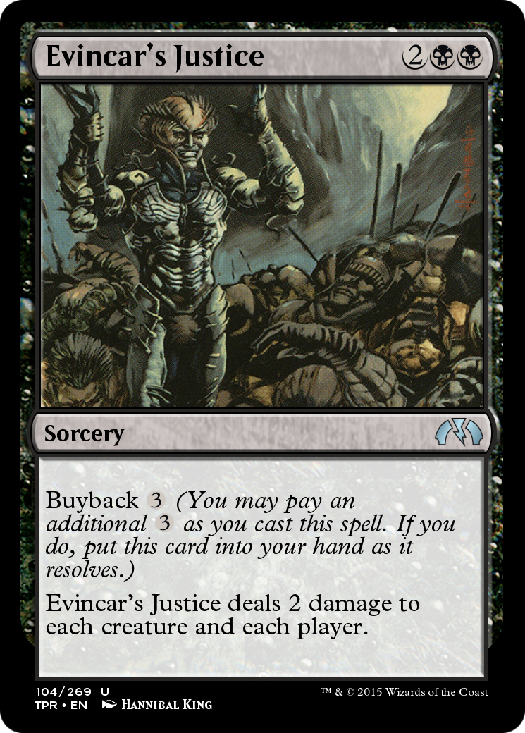 Image of Evincar's Justice (TPR-104) - Tempest Remastered Foil