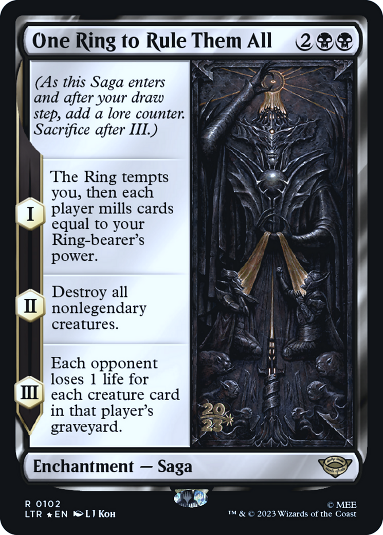 Image of One Ring to Rule Them All (PRE-102) - Tales of Middle-earth Promos Foil