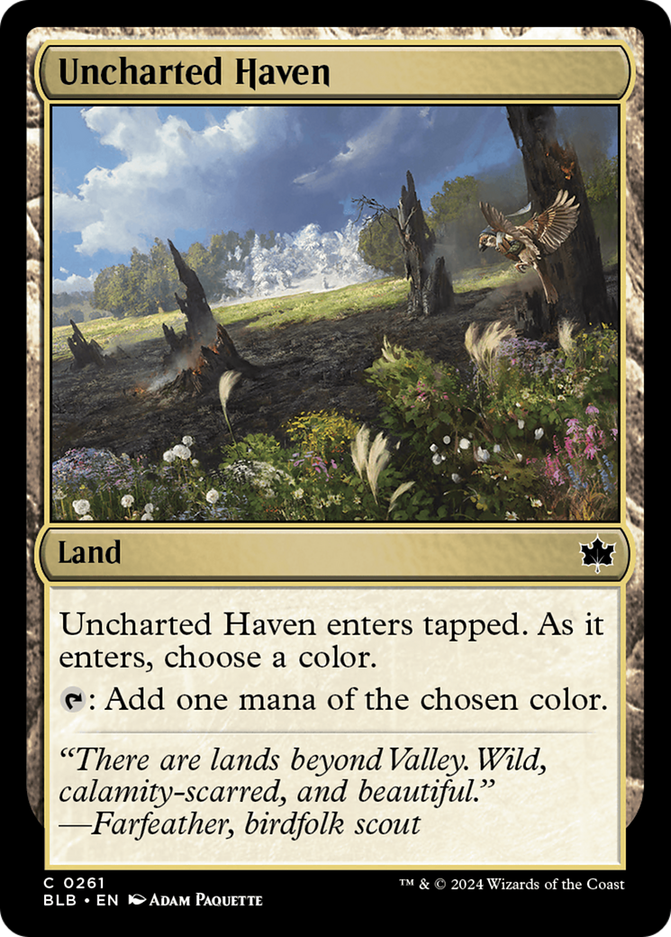 Image of Uncharted Haven (BLB-261) - Bloomburrow Foil