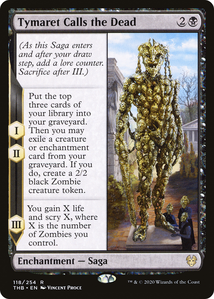 Image of Tymaret Calls the Dead (THB-118) - Theros Beyond Death Foil