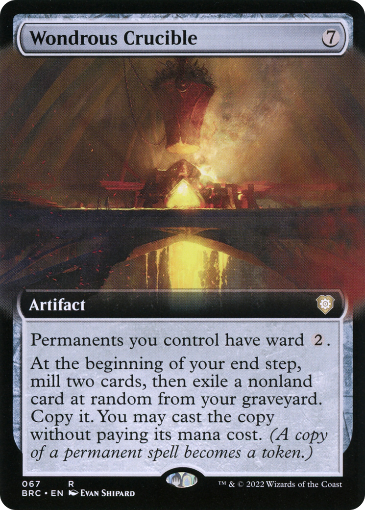Image of Wondrous Crucible (Extended Art) (BRC-067) - The Brothers' War Commander: (Extended Art)