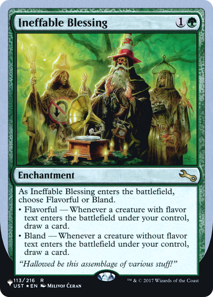 Image of Ineffable Blessing (A) (LIST-113/216) - The List (Unfinity Foil Edition) Foil
