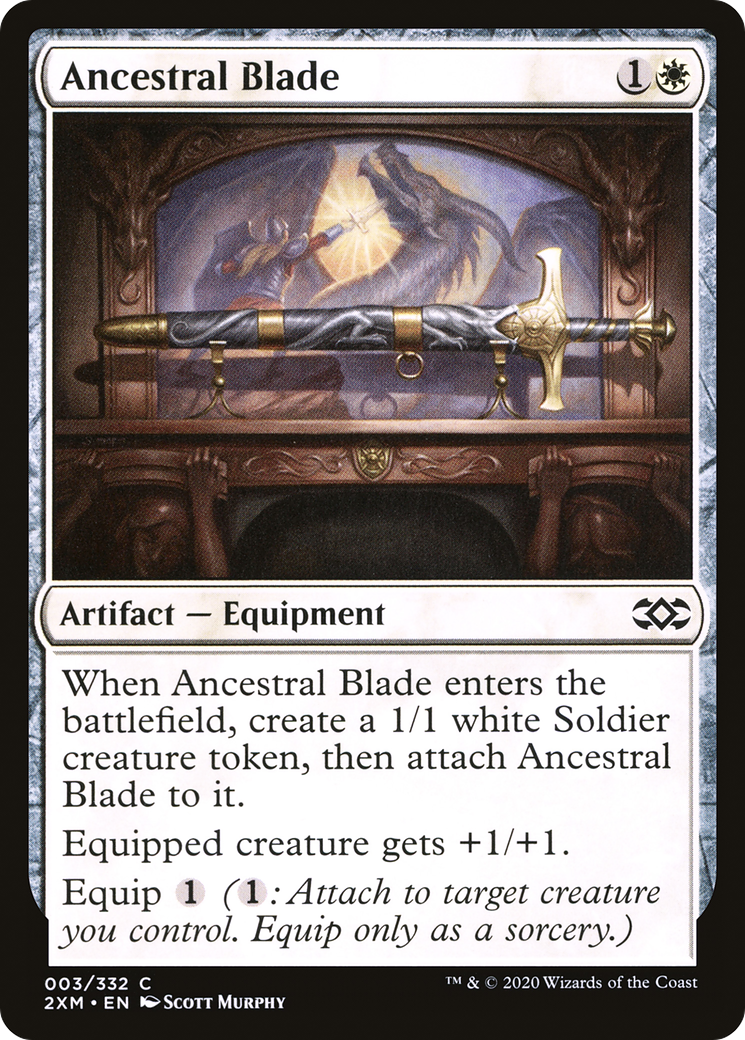 Image of Ancestral Blade (2XM-003) - Double Masters Foil