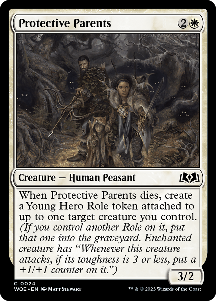 Image of Protective Parents (WOE-024) - Wilds of Eldraine Foil