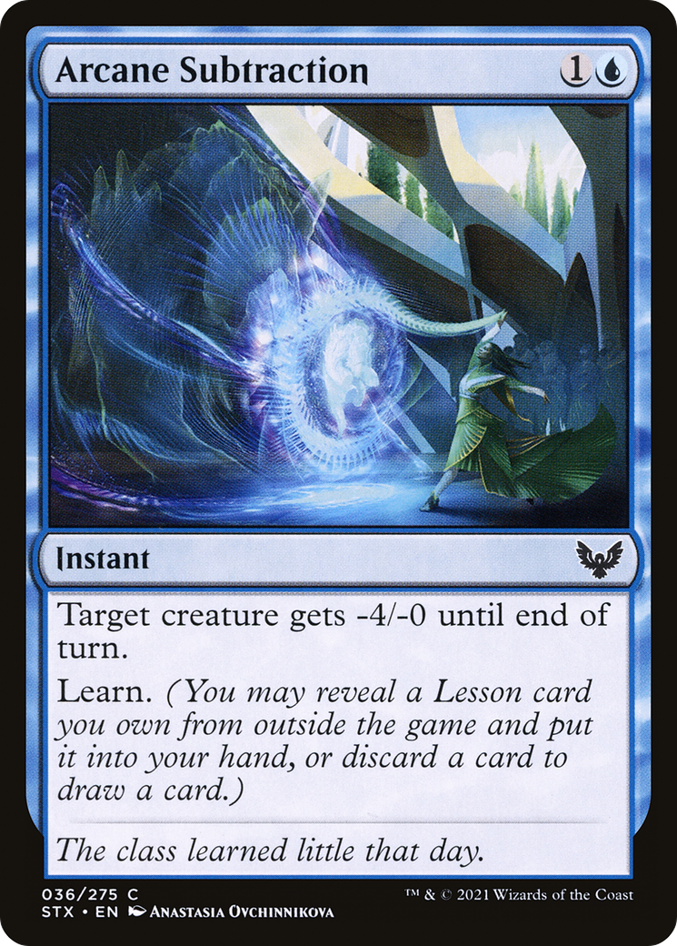 Image of Arcane Subtraction (STX-036) - Strixhaven: School of Mages Foil