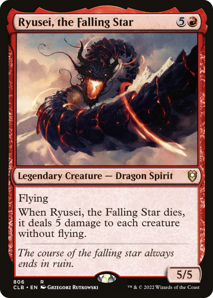 Image of Ryusei, the Falling Star (CLB-806) - Commander Legends: Battle for Baldur's Gate