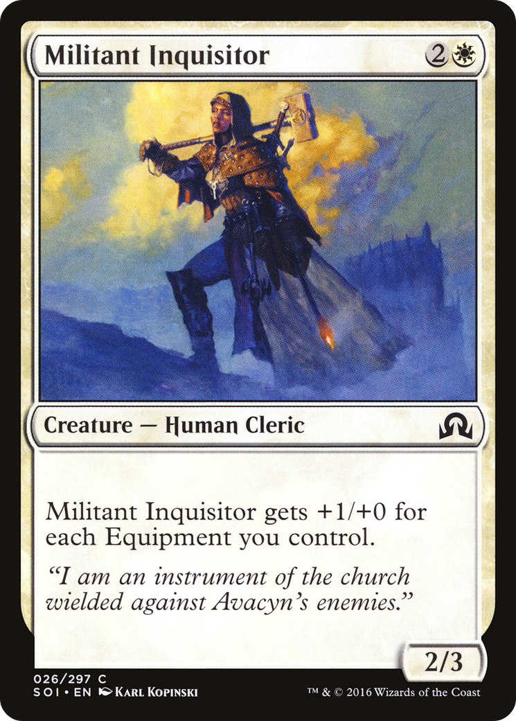 Image of Militant Inquisitor (SOI-026) - Shadows over Innistrad Foil