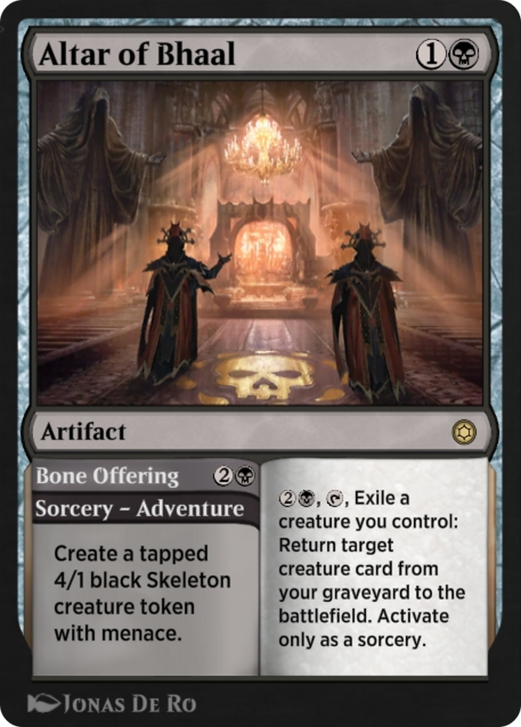 Image of Altar of Bhaal // Bone Offering (HBG-139) - Alchemy Horizons: Baldur's Gate