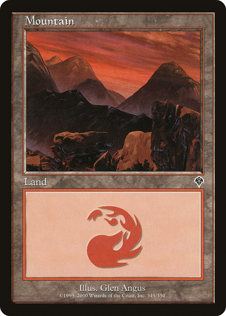 Image of Mountain (345) (INV-345) - Invasion Foil
