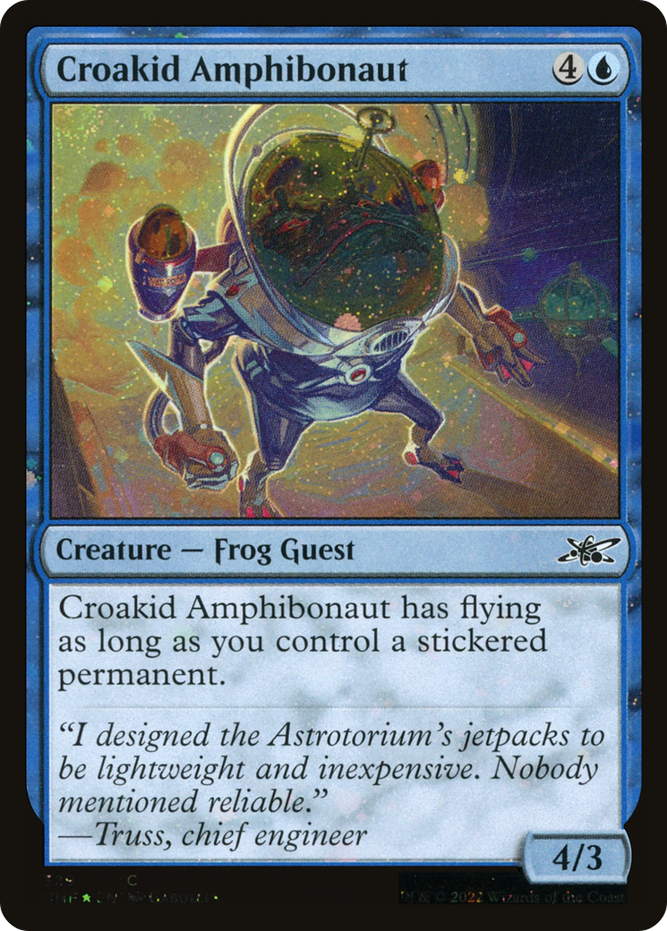 Image of Croakid Amphibonaut (Galaxy Foil) (UNF-329) - Unfinity Foil