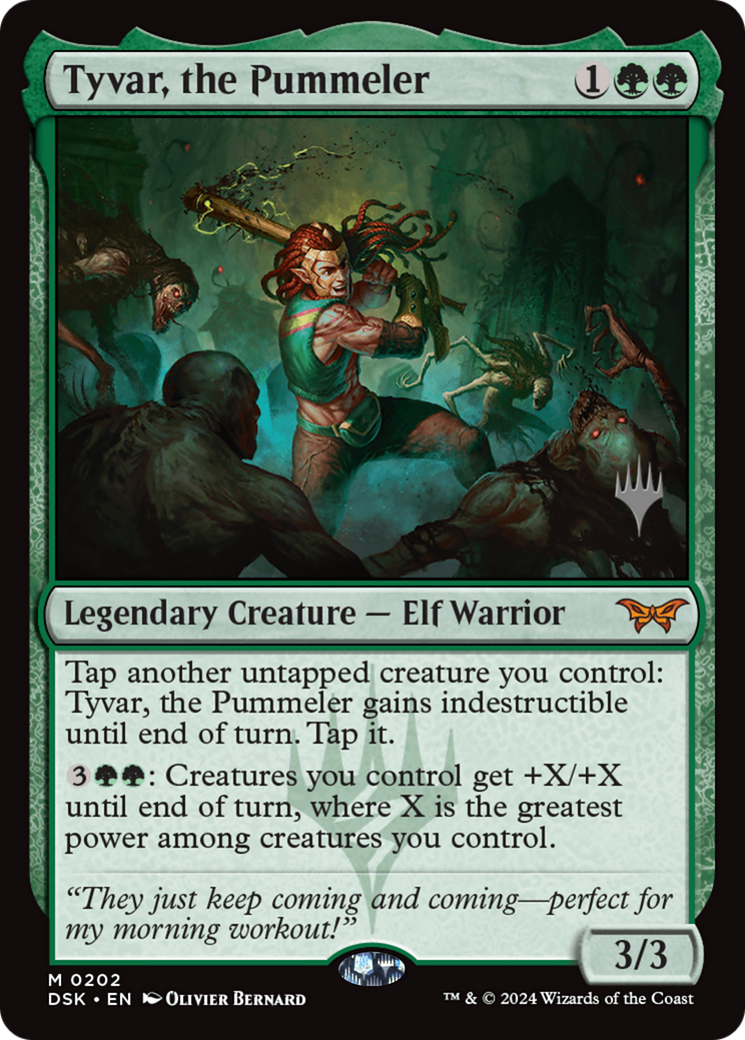 Image of Tyvar, the Pummeler (PPDSK-202) - Duskmourn: House of Horror Promos Foil