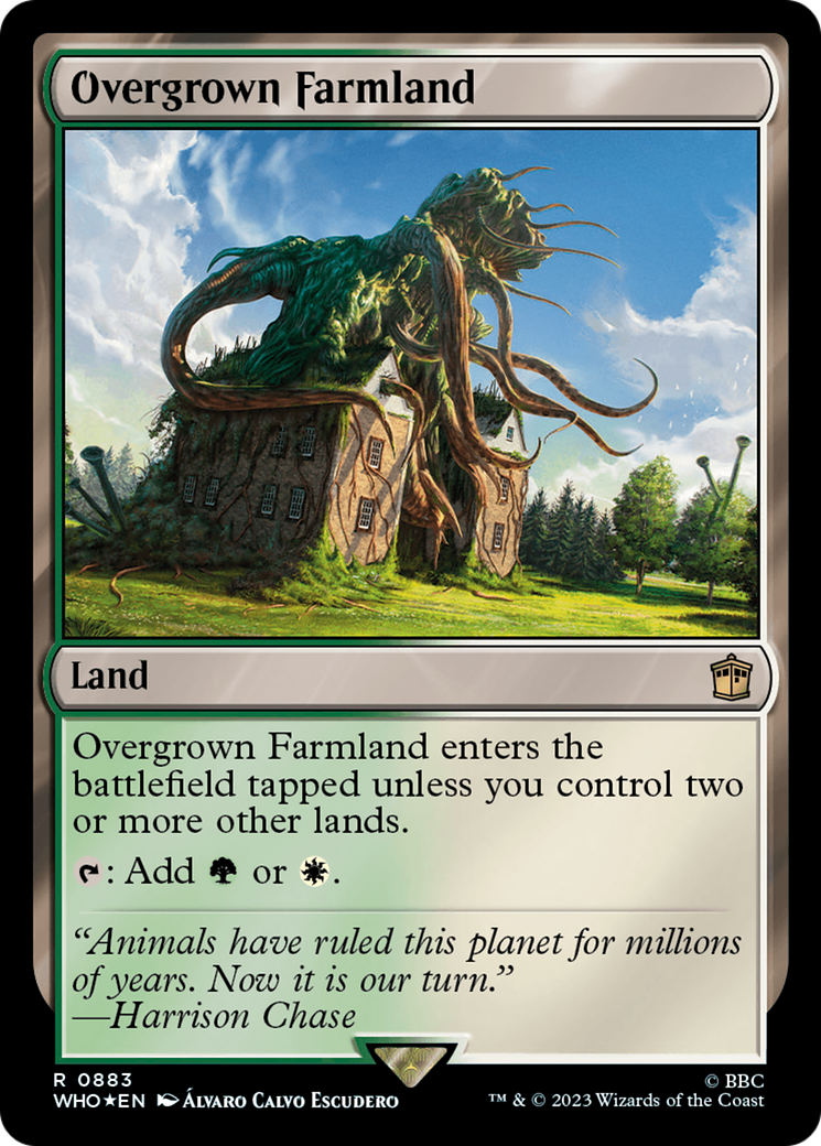 Image of Overgrown Farmland (Surge Foil) (WHO-883) - Doctor Who Foil