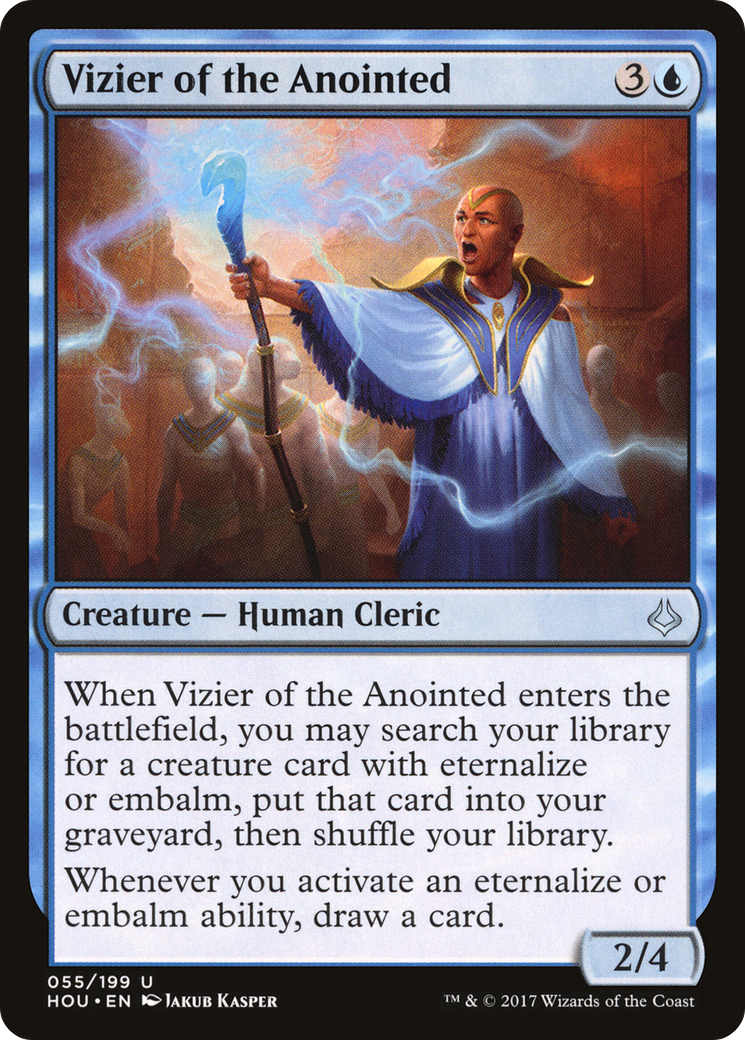 Image of Vizier of the Anointed (HOU-055) - Hour of Devastation Foil