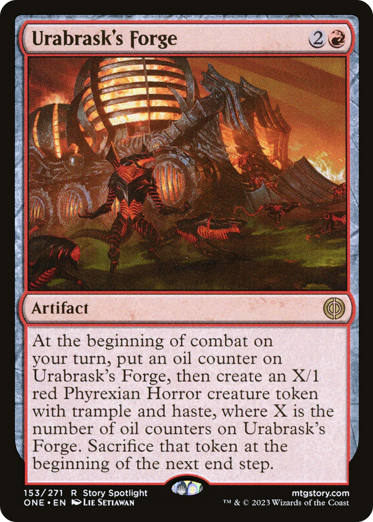 Image of Urabrask's Forge (ONE-153) - Phyrexia: All Will Be One Foil