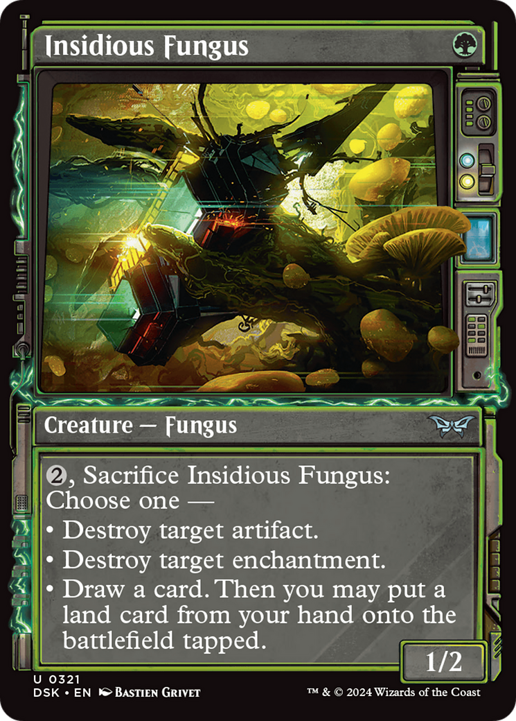 Image of Insidious Fungus (Showcase) (DSK-321) - Duskmourn: House of Horror: (Showcase) Foil