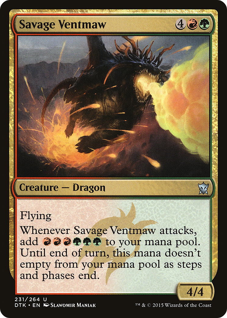 Image of Savage Ventmaw (DTK-231) - Dragons of Tarkir Foil