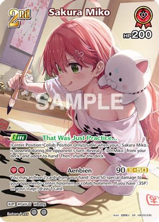 Image of Sakura Miko (SR) (hBP05-035) - Enchant Regalia Foil