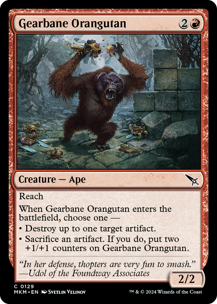 Image of Gearbane Orangutan (MKM-129) - Murders at Karlov Manor
