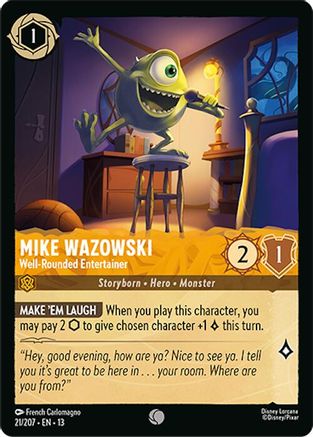 Image of Mike Wazowski - Well-Rounded Entertainer (21/207) - Attack of the Vine