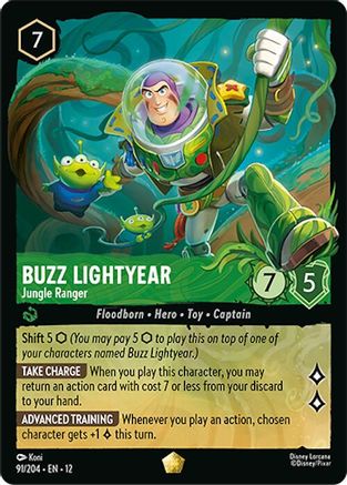 Image of Buzz Lightyear - Jungle Ranger (91/204) - Wilds Unknown Cold Foil