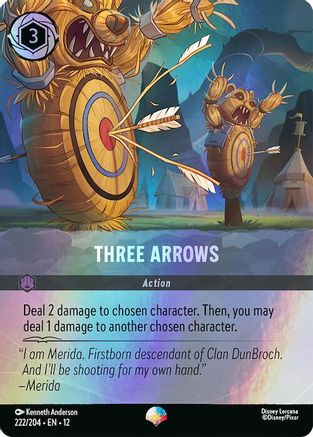 Image of Three Arrows (Epic) (222/204) - Wilds Unknown Holofoil