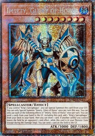 Image of Imsety, Glory of Horus (Starlight Rare) (RA05-EN027) - Rarity Collection 5 1st Edition
