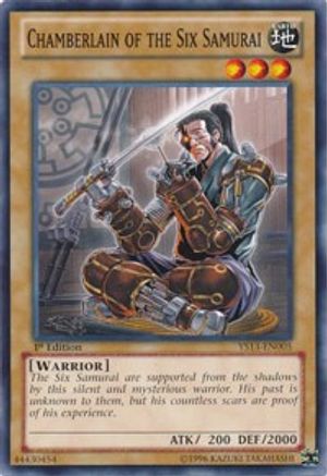 Image of Chamberlain of the Six Samurai (YS13-EN005) - Super Starter: V for Victory 1st Edition